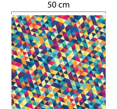 Geometric Translucency window sticker - TenStickers