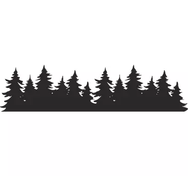 Forest trees car  window decal - TenStickers