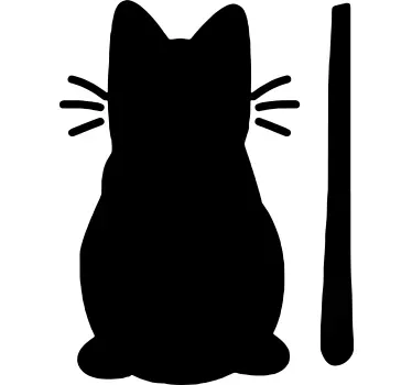 Cat car window vinyl sticker - TenStickers