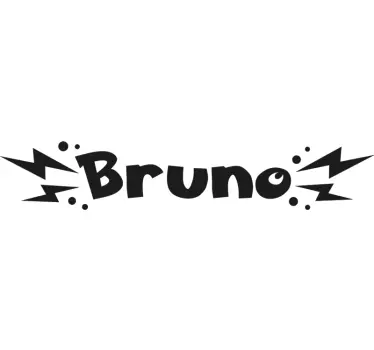 Electrical type design name cartoon children's wall decal - TenStickers