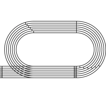 Running track olympic sports wall sticker - TenStickers