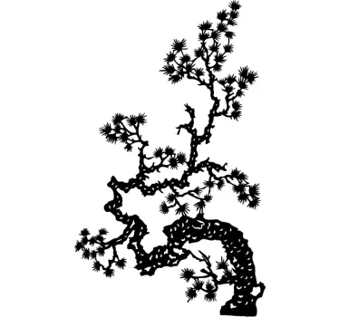 Asian Tree Branch Wall Sticker - TenStickers