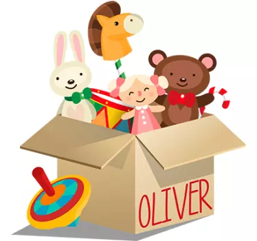 Customizable toy box kids decal - TenStickers