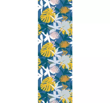Floral Door Frame Sticker - TenStickers