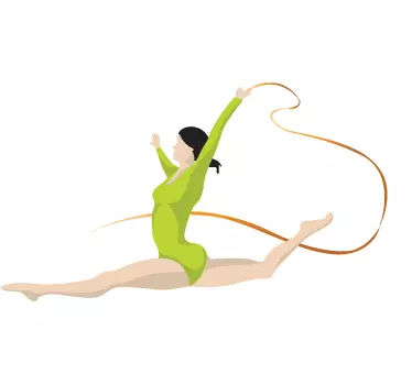 Gymnast Decorative Sticker - TenStickers