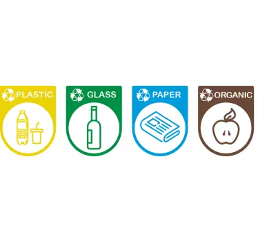 Recycling Label Stickers - TenStickers
