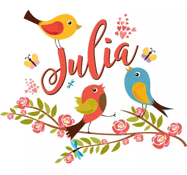 Spring illustration wall art decal - TenStickers