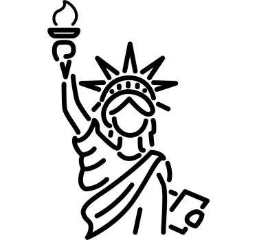 Statue of Liberty Photography Wall Mural - TenStickers