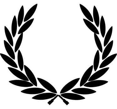 Victory Laurel Wreath Decorative Sticker - TenStickers