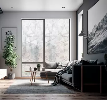 3D effect geometric  window decal - TenStickers