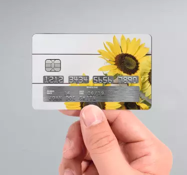 Customised photo credit card sticker - TenStickers