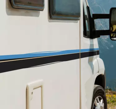 Sidebands line caravan decal - TenStickers
