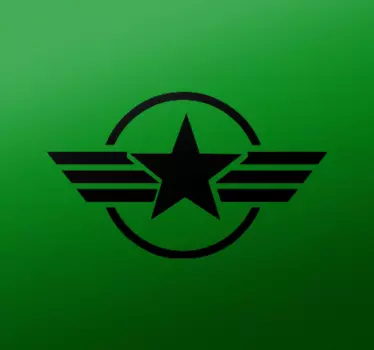 Star surrounded by a circle motorbike sticker - TenStickers