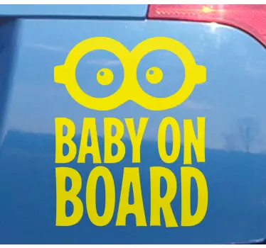 Baby on board sticker funny baby sign - TenStickers