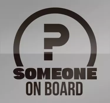 Baby on board sticker someone on board - TenStickers