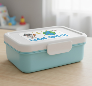 Sticker illustration custom lunchbox label - TenStickers