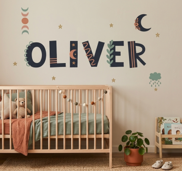 Sticker illustration custom kids room design - TenStickers