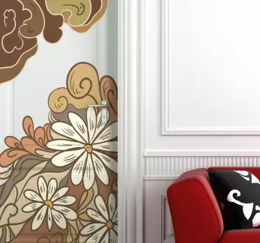 Drawing Flowers Decal - TenStickers
