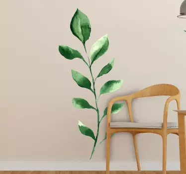 Flowering leaf plant decals - TenStickers