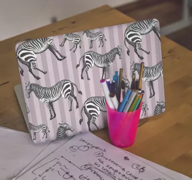 Laptop skin zebra stripe cover - TenStickers