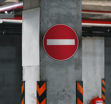No Entry Wall Sticker - TenStickers