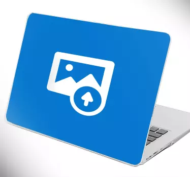 Personalisable photo laptop sticker - TenStickers