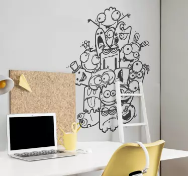 Scary Monsters Kids Sticker - TenStickers