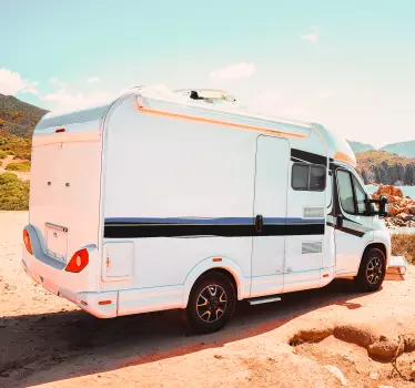 Sidebands line caravan decal - TenStickers