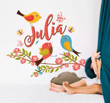 Spring illustration wall art decal - TenStickers
