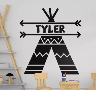 Teepee tent  Kids Bedroom Wall decal - TenStickers