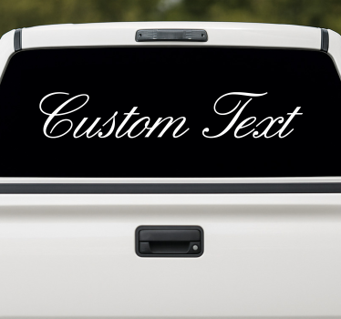 Van sticker custom text truck - TenStickers