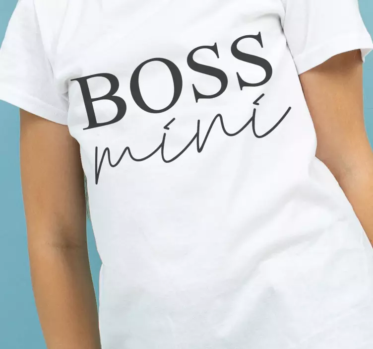 Father and son t-shirts boss man statement - TenStickers