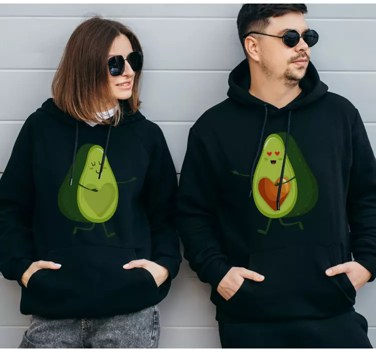 Avocados matching Couple t shirts - TenStickers