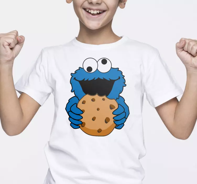 Cookie monster custom t-shirt - TenStickers