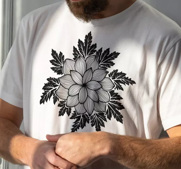 Floral paisley tile t-shirt - TenStickers