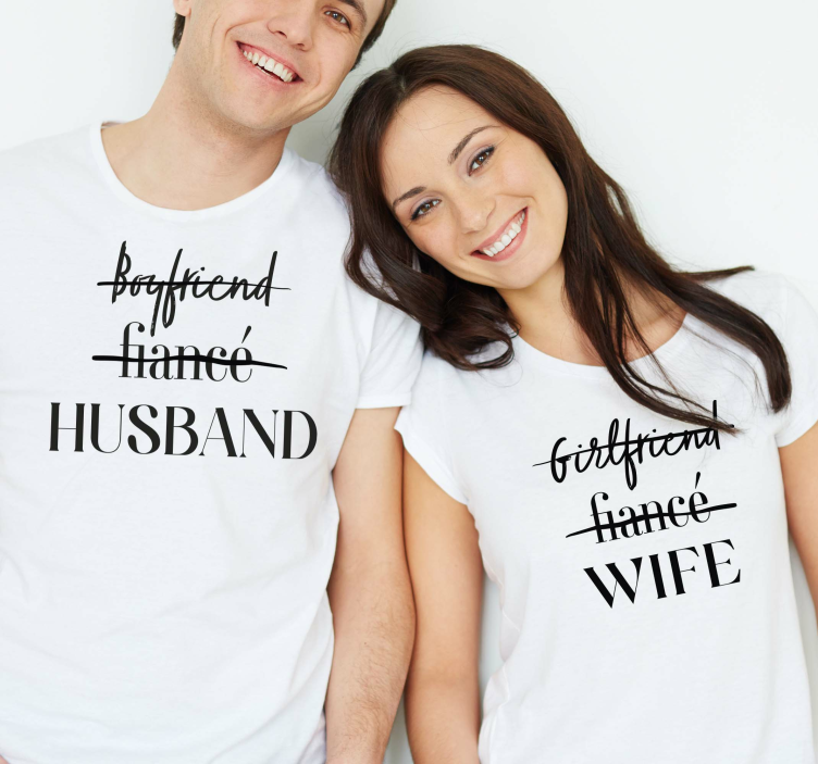 Husband and Wife couple t -shirts - TenStickers