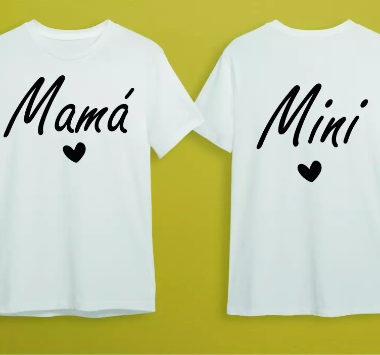 Mama and Mini  Mother daughter shirt - TenStickers