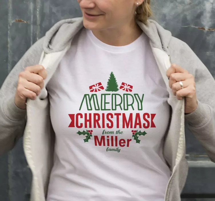 merry xmas and a happy new year Christmas shirt - TenStickers