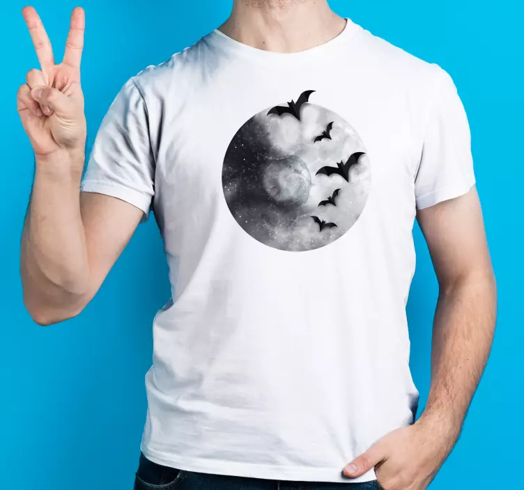Moonlit Halloween t-shirt - TenStickers