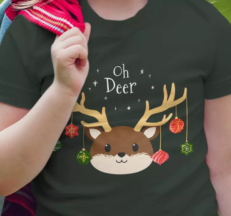 Oh deer balls Christmas shirt - TenStickers