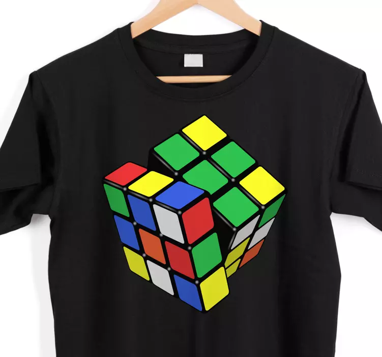 Rubik cube custom t-shirt - TenStickers