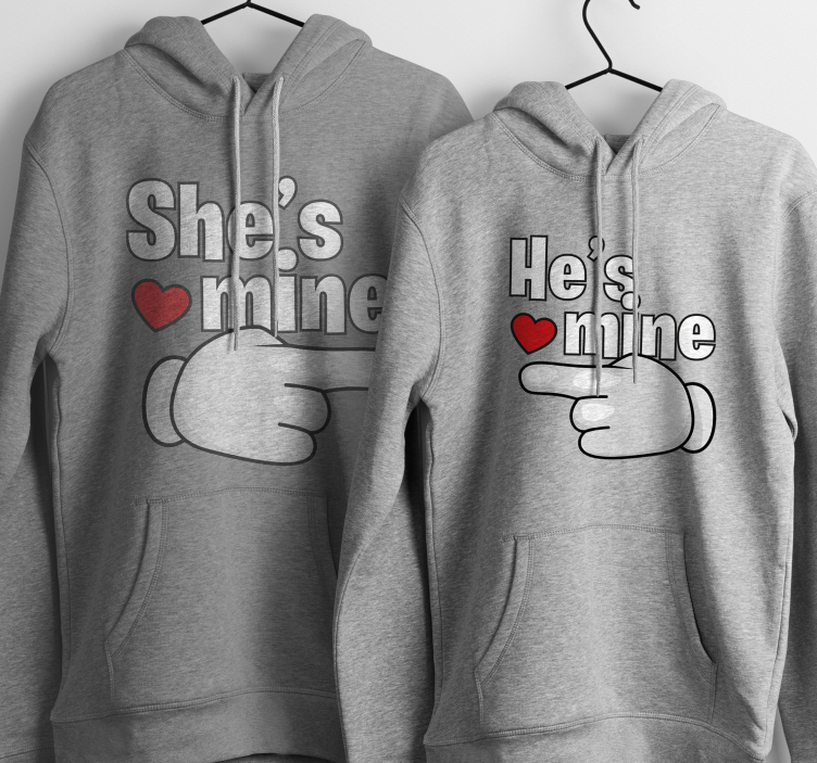 She is mine Couple t shirts - TenStickers