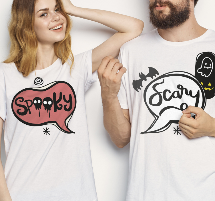 Spooky scary designs Halloween t-shirt - TenStickers