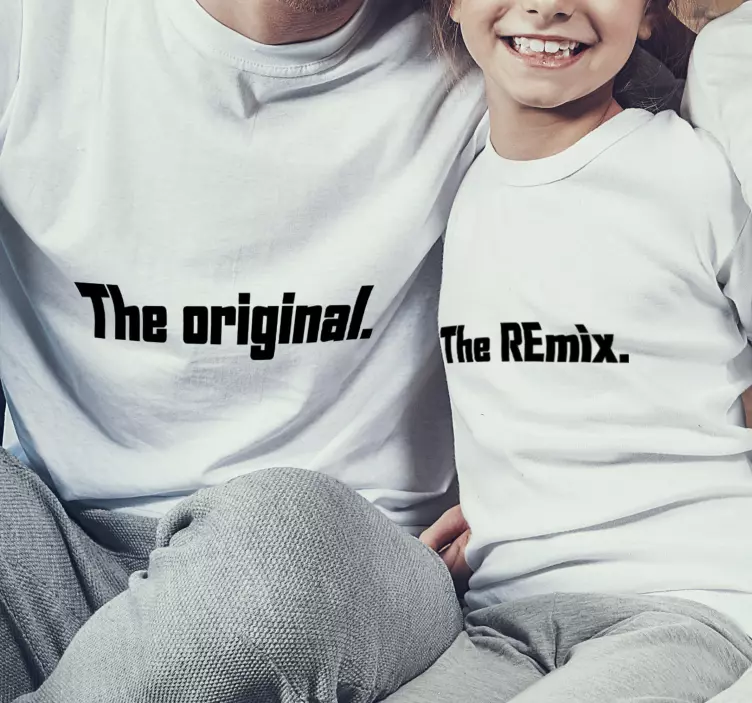 The Original and Remix Father and son shirt - TenStickers