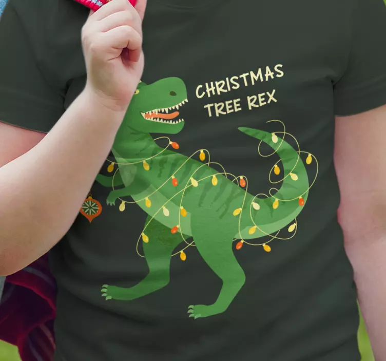 Tree Rex Dino Christmas shirt - TenStickers