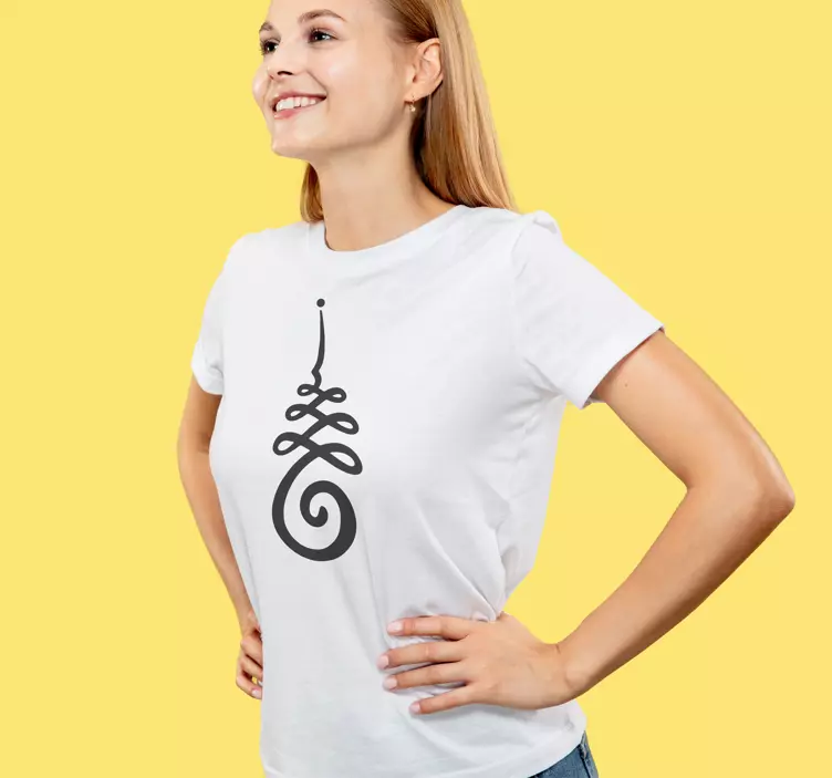 Unalome symbol t-shirt print - TenStickers