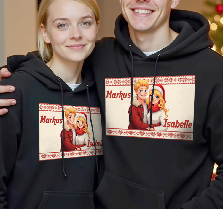 You and me forever personalizable couple t -shirts - TenStickers