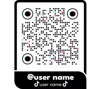 Tiktok QR code custom t-shirt - TenStickers