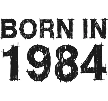 Personalized born in year t-shirt - TenStickers