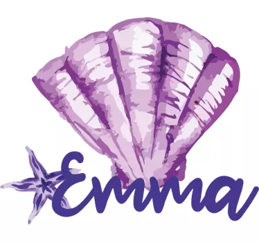 Kids t-shirt personalized shell design - TenStickers